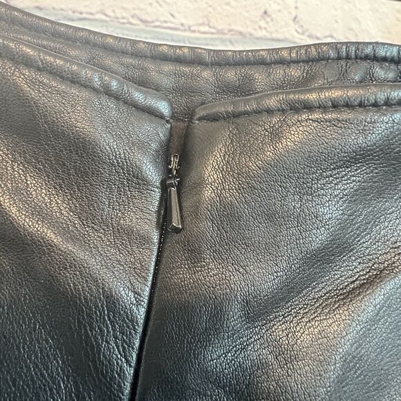 Cache leather pants womens size 6 vintage high waist - Picture 2 of 11